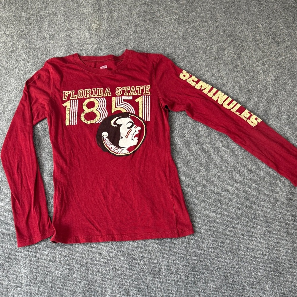 Florida State Seminoles Long Sleeve T Shirt Soffe NCAA Football Women's Large